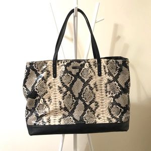Rebecca Minkoff Black Leather Cherish Tote Bag